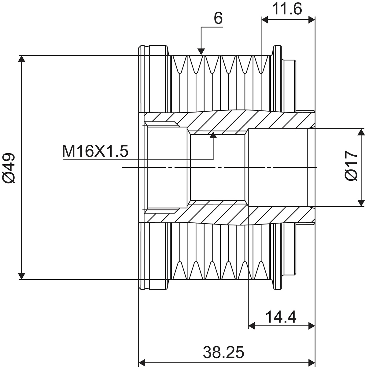 Fulie alternator