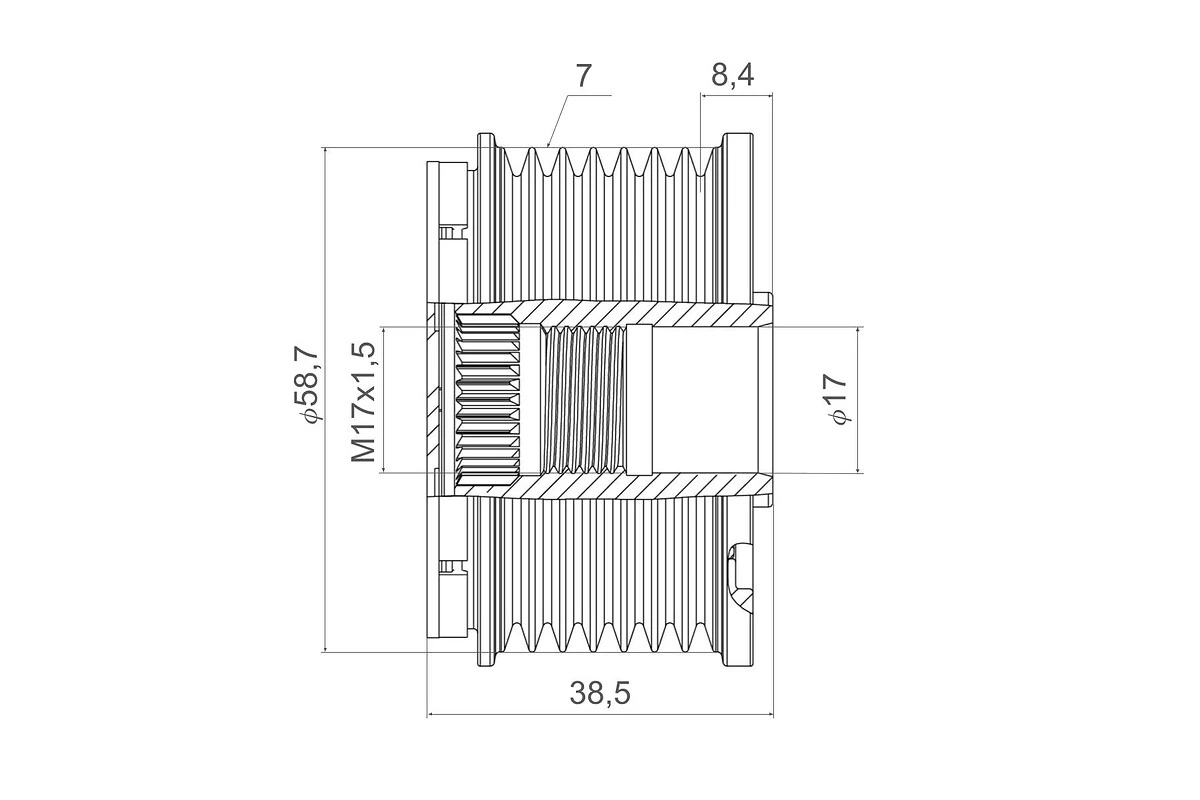 Sistem roata libera, generator