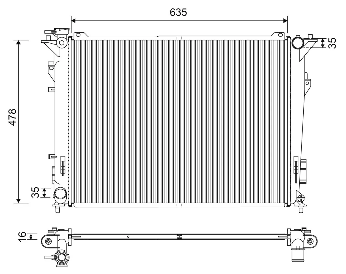 Radiator racire motor
