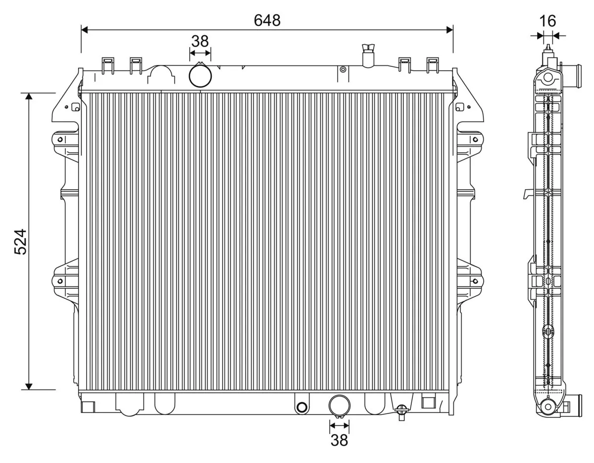 Radiator racire motor