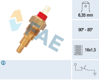 Comutator temperatura, ventilator radiator