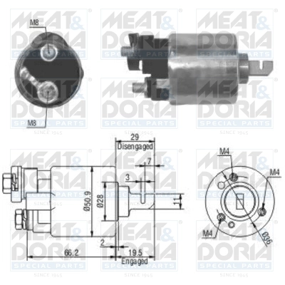 Solenoid electromotor