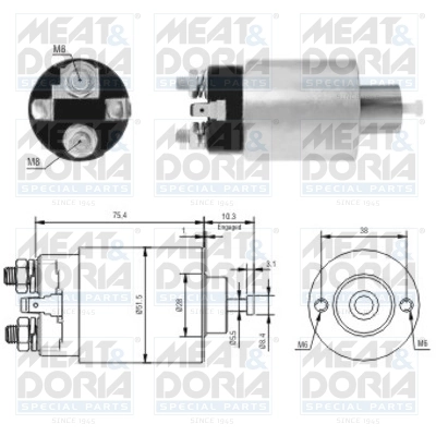 Solenoid electromotor