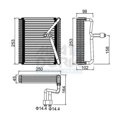 Evaporator aer conditionat