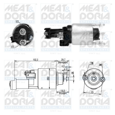 Solenoid electromotor
