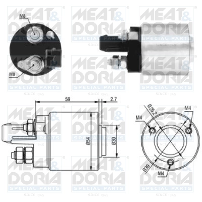 Solenoid electromotor