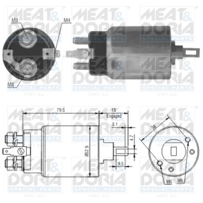 Solenoid electromotor