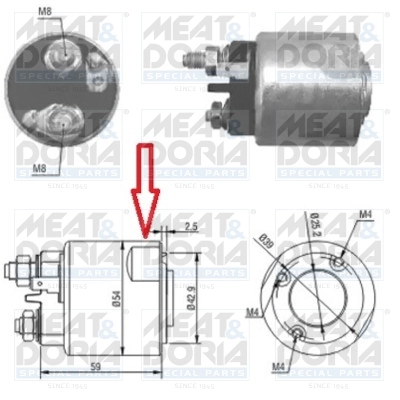 Solenoid electromotor