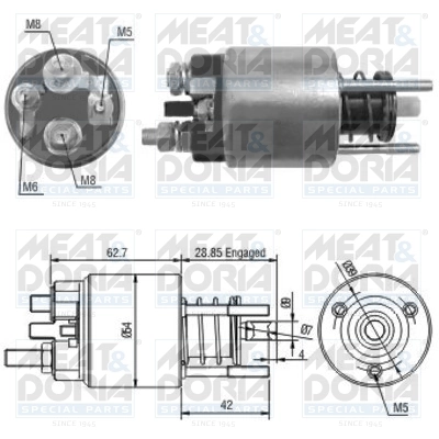 Solenoid electromotor