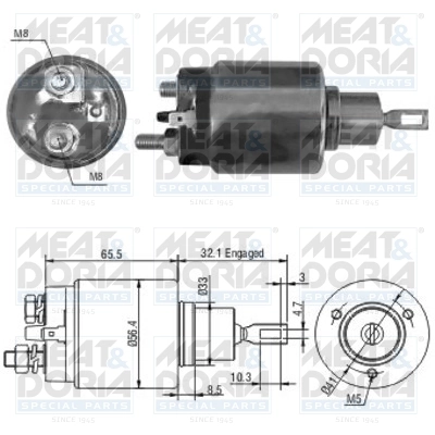 Solenoid electromotor