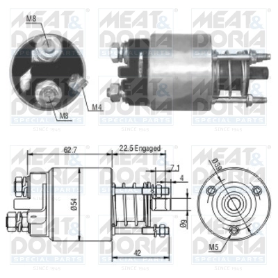 Solenoid electromotor