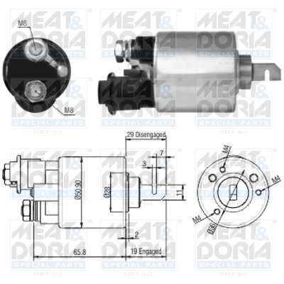 Solenoid electromotor