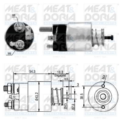 Solenoid electromotor