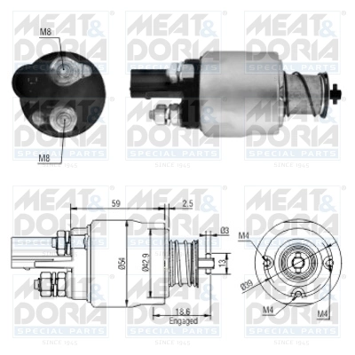 Solenoid electromotor