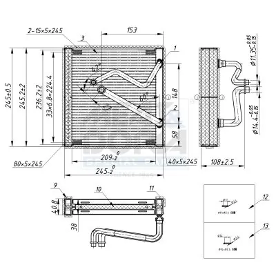 Evaporator aer conditionat