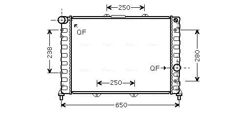 Radiator racire motor