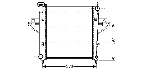 Radiator racire motor