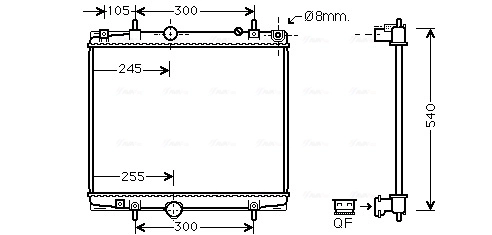 Radiator racire motor