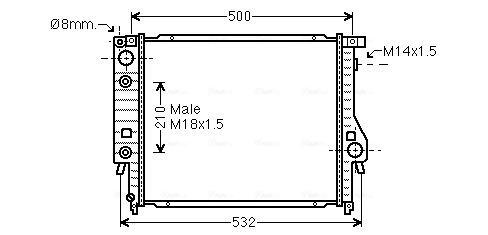 Radiator racire motor