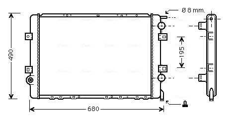 Radiator racire motor