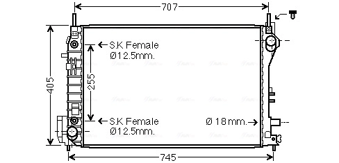 Radiator racire motor