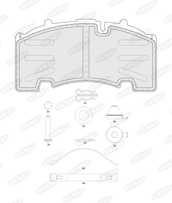 Set placute frana