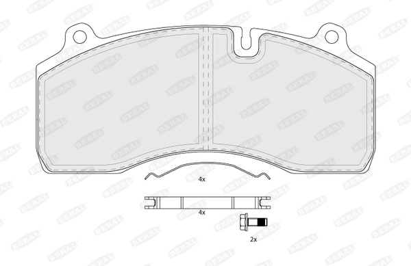 Set placute frana
