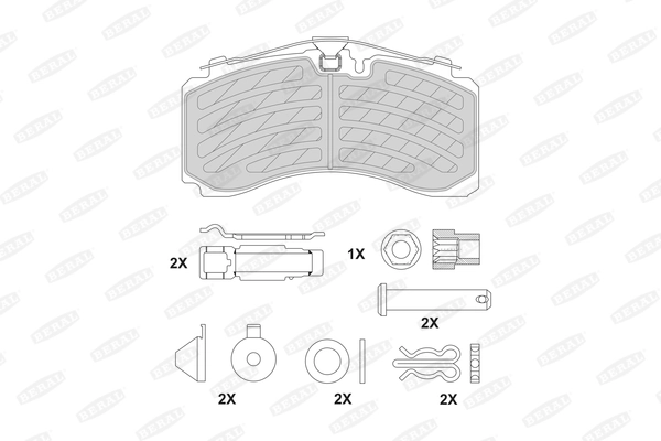 Set placute frana