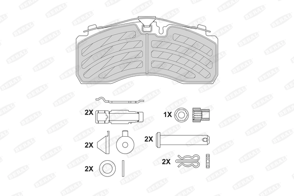 Set placute frana