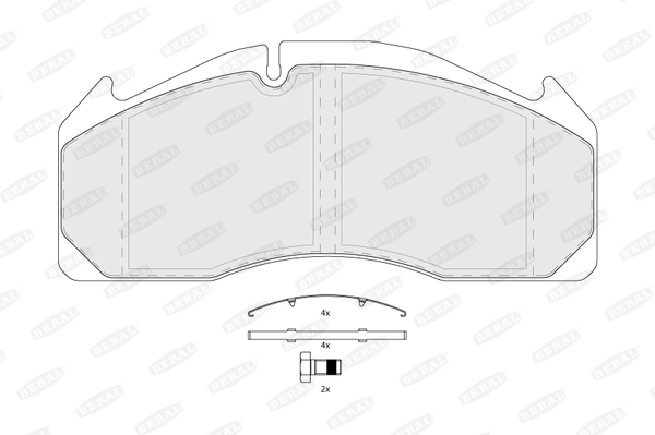 Set placute frana