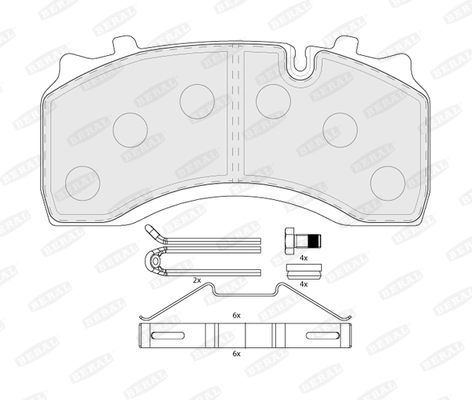 Set placute frana