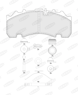 Set placute frana