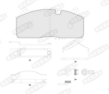 Set placute frana