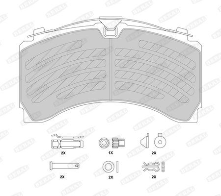 Set placute frana