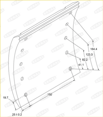 Set garnituri de frictiune frana tambur