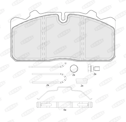Set placute frana