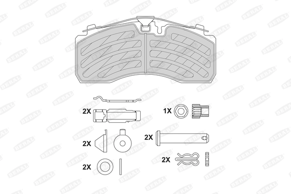 Set placute frana