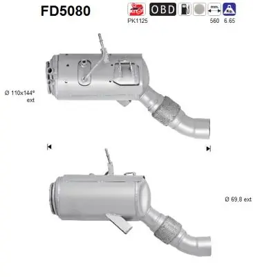 Filtru funingine/particule, sist.de esapament