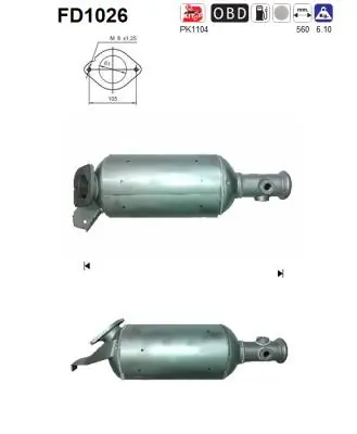Filtru funingine/particule, sist.de esapament