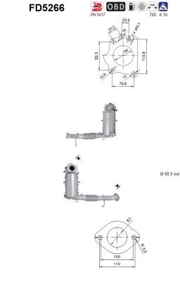FILTR CZ¤STEK STAYCH DPF MAZDA 2 2D 3/6 EURO 6