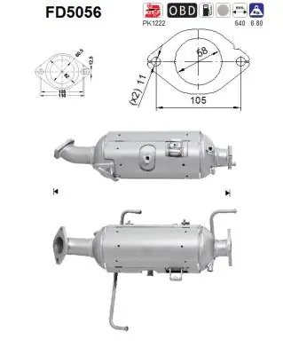 Filtru funingine/particule, sist.de esapament