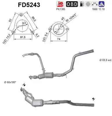 Filtru funingine/particule, sist.de esapament
