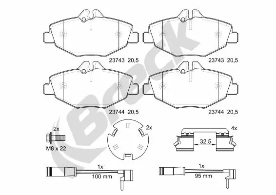 Set placute frana