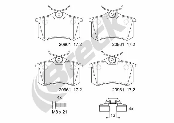 Set placute frana