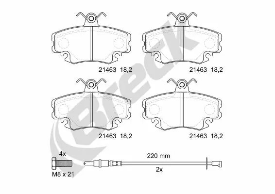 Set placute frana
