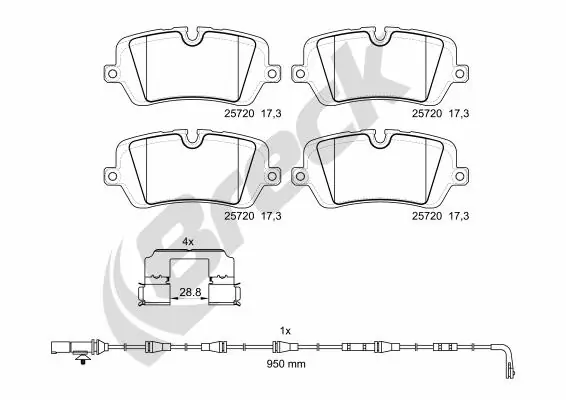 Set placute frana