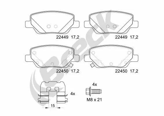 Set placute frana