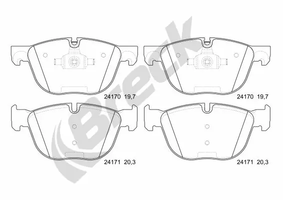 Set placute frana