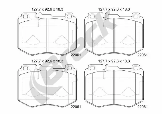 Set placute frana