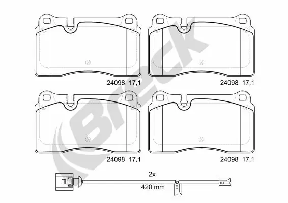Set placute frana
